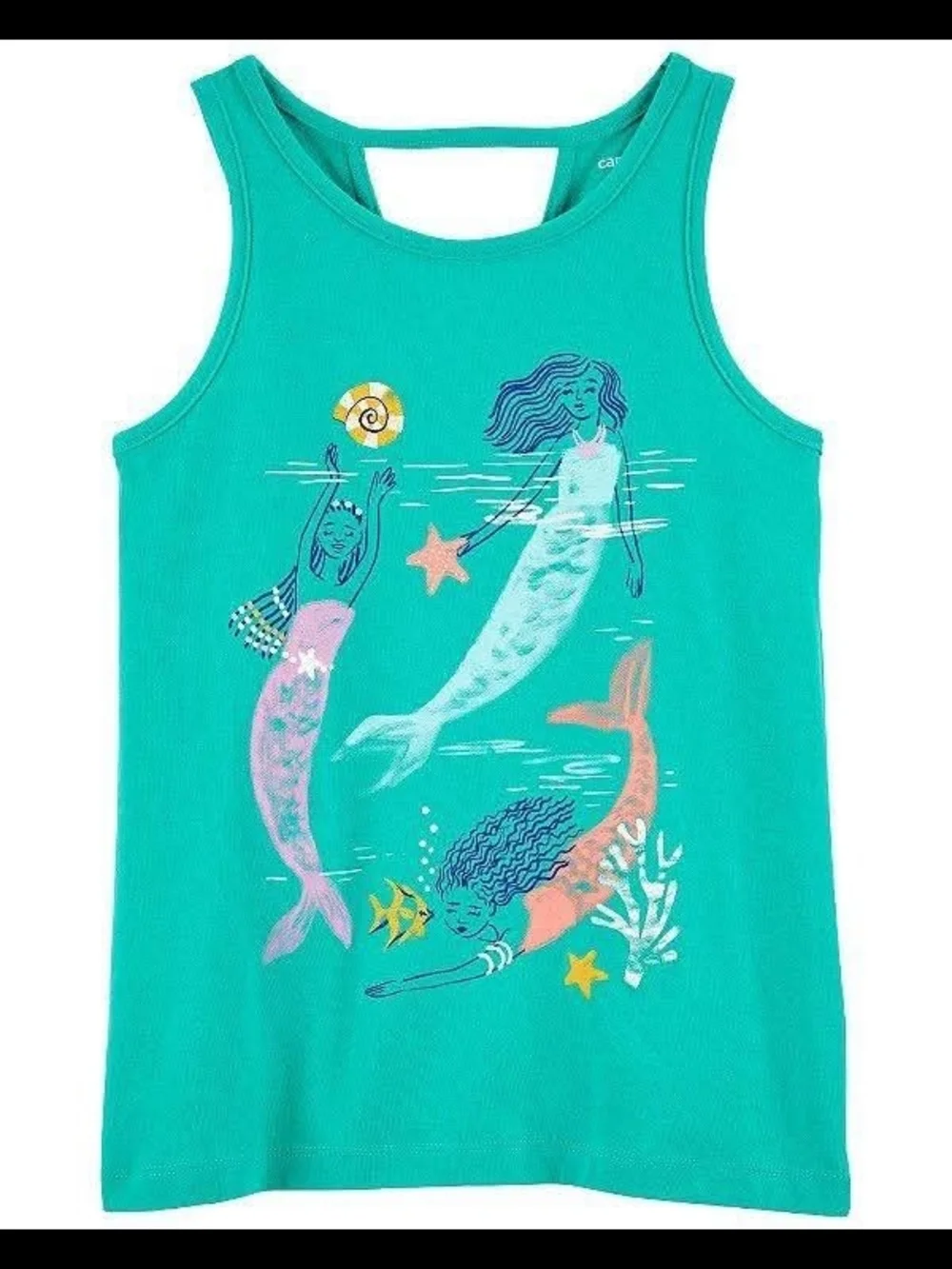 NWT Carter's Mermaid Graphic Tank Top - Teal